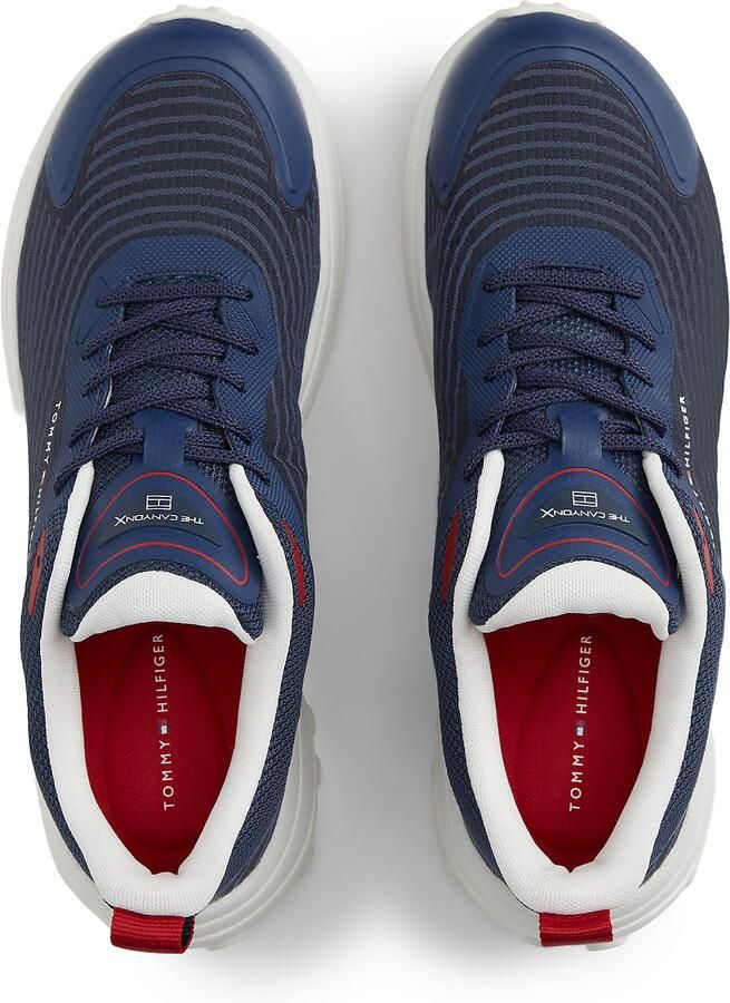 TOMMY HILFIGER Sneakers laag nachtblauw donkerblauw vuurrood - Foto 4