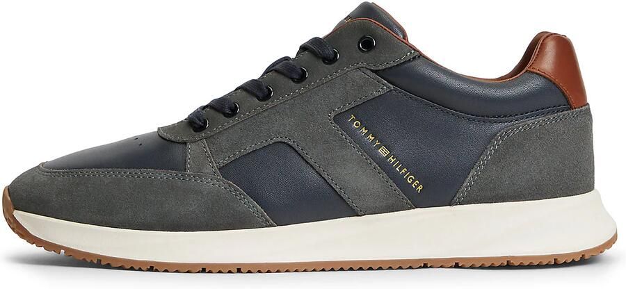 TOMMY HILFIGER Grijze Sneakers Elevated Hilfiger Mix Runner - Foto 6