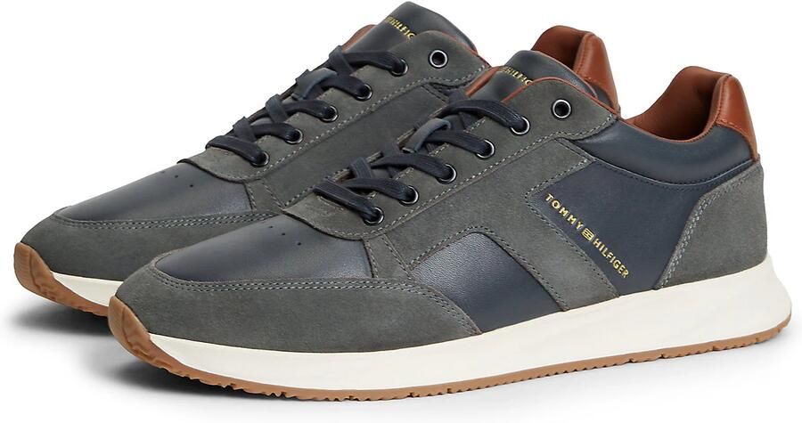 TOMMY HILFIGER Grijze Sneakers Elevated Hilfiger Mix Runner - Foto 10