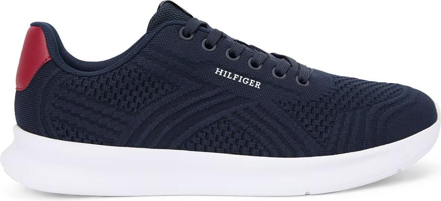 TOMMY HILFIGER Sneakers laag navy cranberry wit - Foto 6
