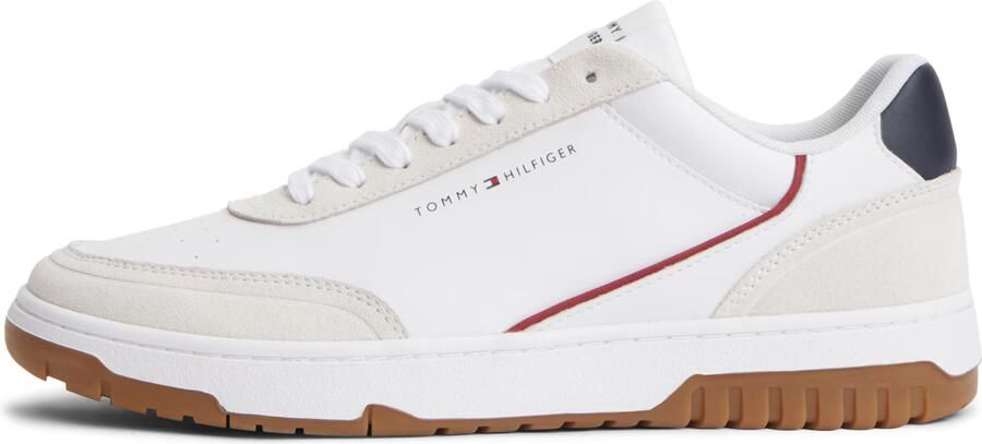 Tommy Hilfiger Sneakers van echt leer met logo-opschrift