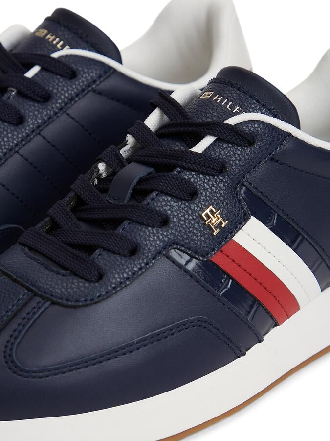 TOMMY HILFIGER Sneakers laag navy donkerrood wit - Foto 3