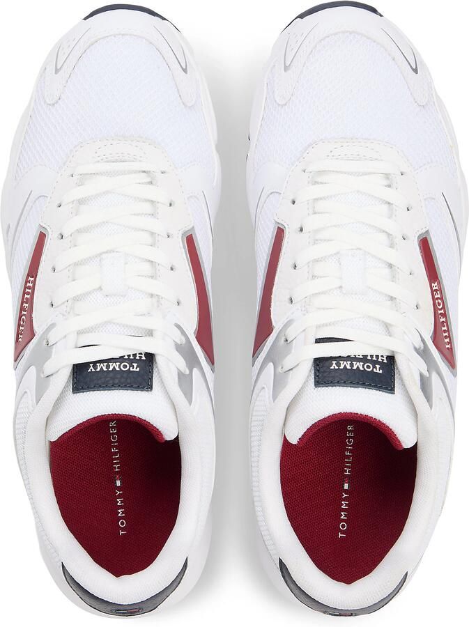 TOMMY HILFIGER Sneakers laag navy rood zilver wit - Foto 4