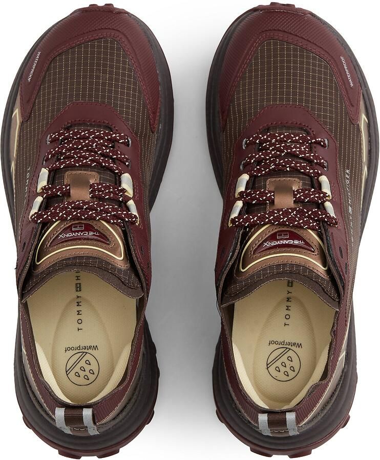 TOMMY HILFIGER Sneakers laag ombergrijs rose-goud bloedrood - Foto 3