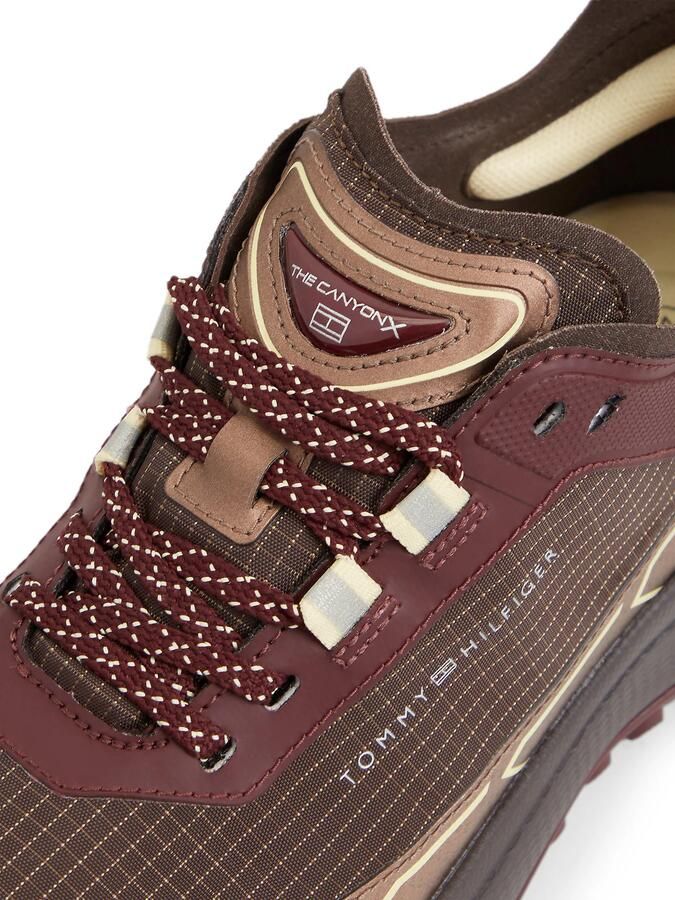 TOMMY HILFIGER Sneakers laag ombergrijs rose-goud bloedrood - Foto 4