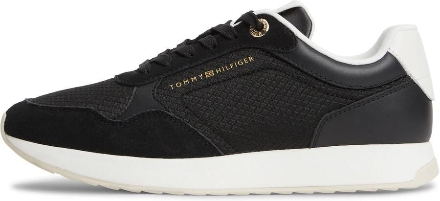 TOMMY HILFIGER Sneakers laag 'RETRO' zwart wit