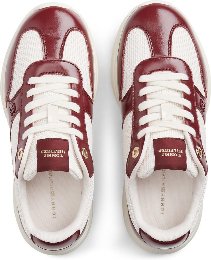 TOMMY HILFIGER Sneakers laag robijnrood wit - Foto 4