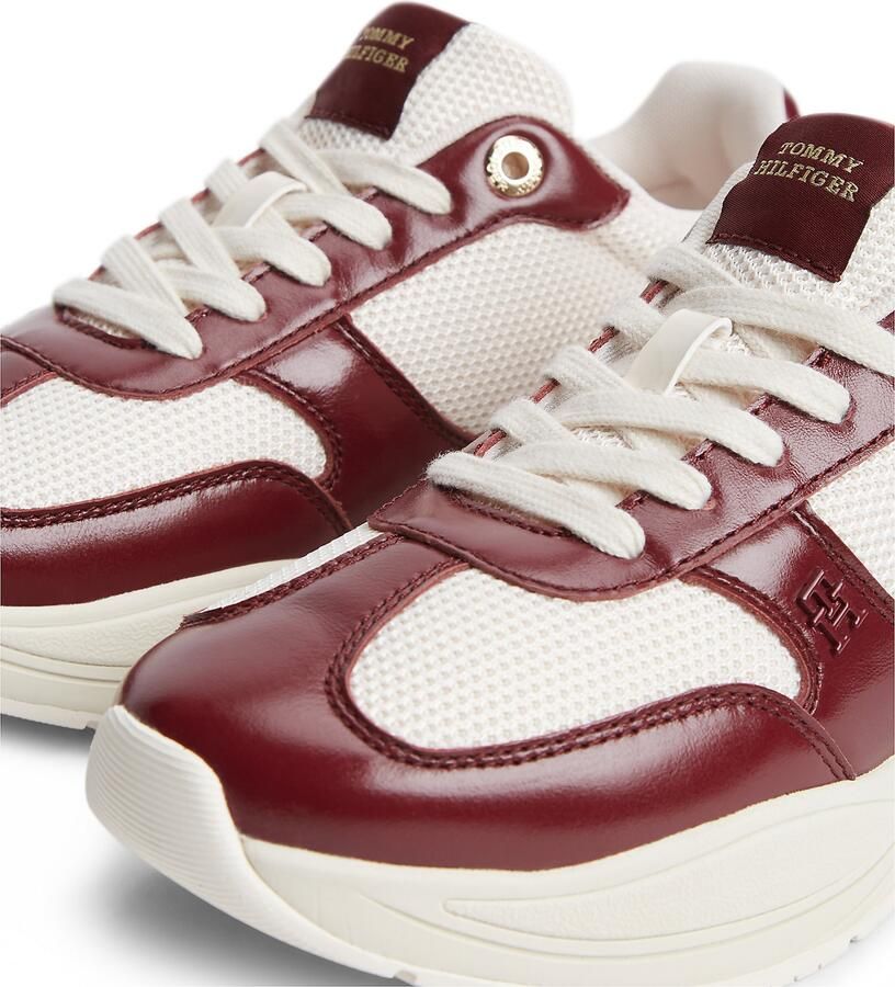 TOMMY HILFIGER Sneakers laag robijnrood wit - Foto 3