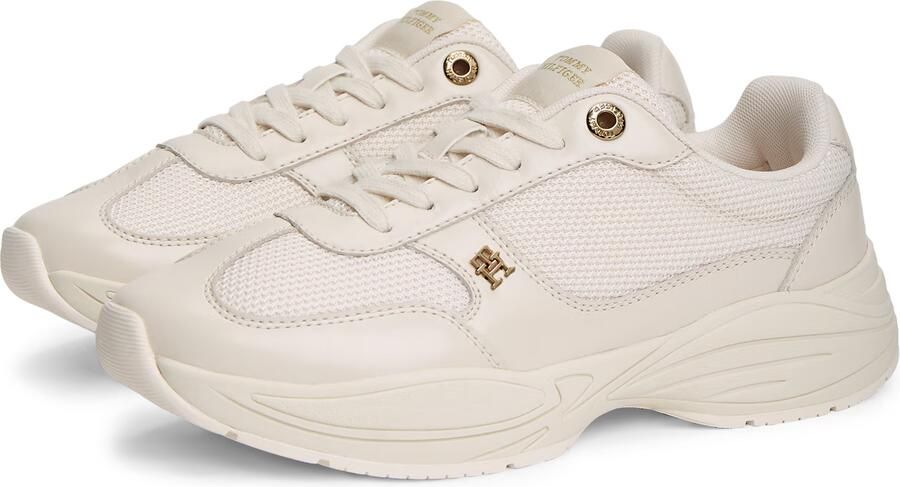 TOMMY HILFIGER Sneakers laag 'TH Monogram Mixed Texture' crème - Foto 4