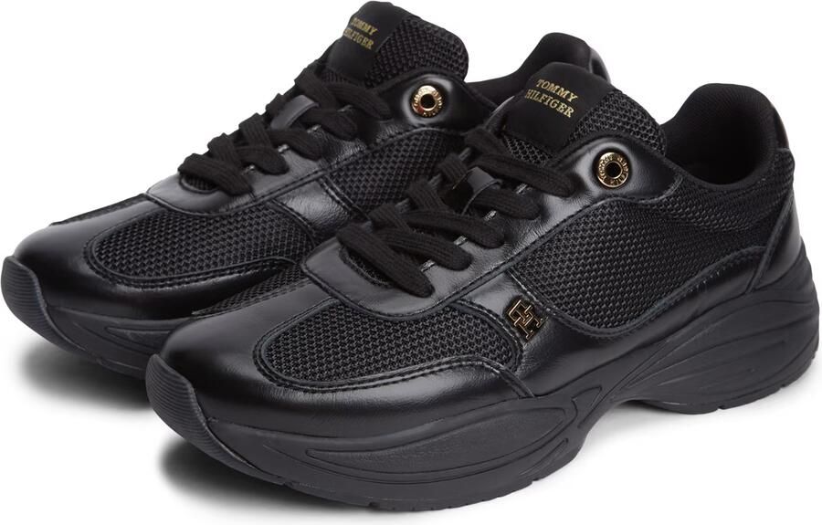 TOMMY HILFIGER Sneakers laag 'TH Monogram Mixed Texture' zwart - Foto 3