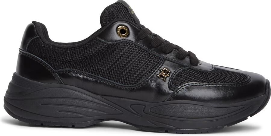 TOMMY HILFIGER Sneakers laag 'TH Monogram Mixed Texture' zwart - Foto 5