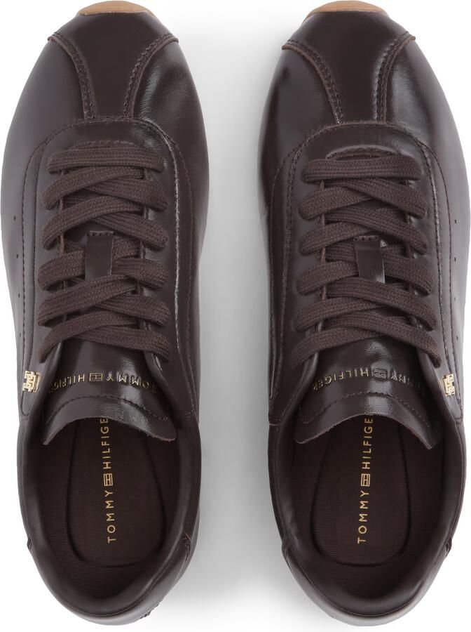 TOMMY HILFIGER Sneakers laag 'TH Monogram Plaque' donkerbruin - Foto 3