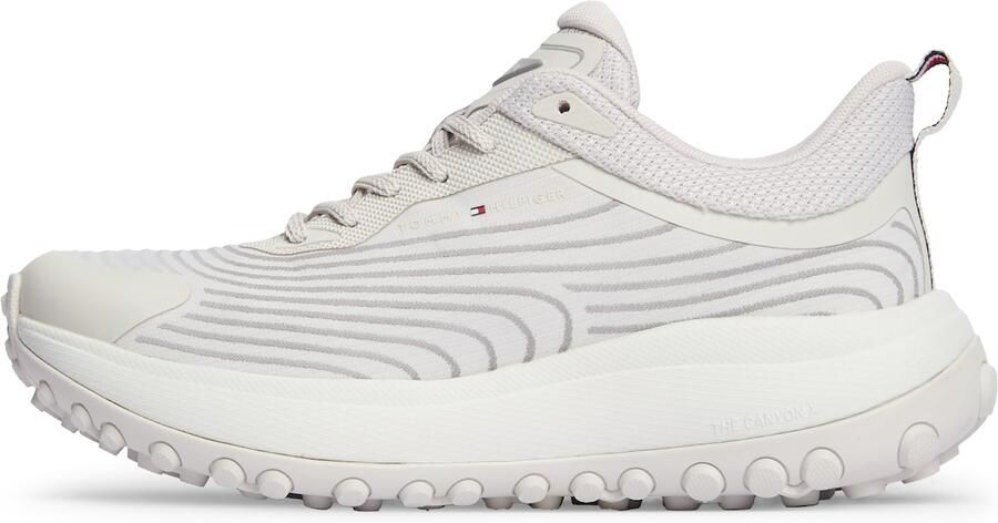 TOMMY HILFIGER Sneakers laag 'THE CANYON X KNIT' grijs lichtgrijs