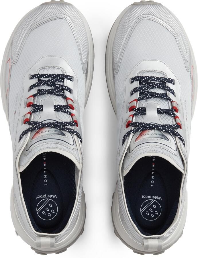 TOMMY HILFIGER Sneakers laag 'The Canyon X' lichtgrijs rood zilver wit - Foto 3