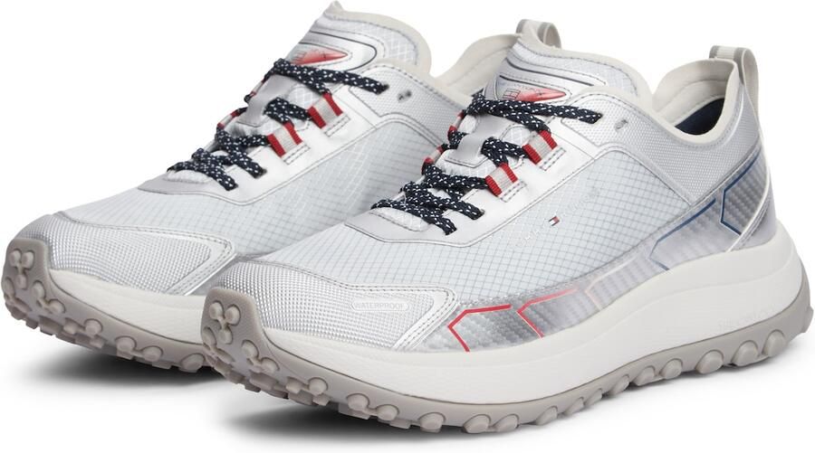 TOMMY HILFIGER Sneakers laag 'The Canyon X' lichtgrijs rood zilver wit - Foto 5