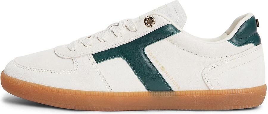 TOMMY HILFIGER Sneakers laag 'TRIBECA' groen wit