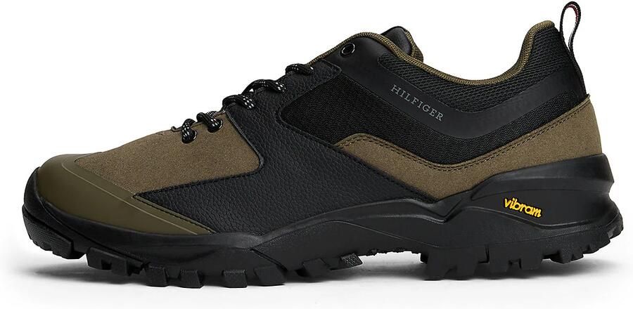 TOMMY HILFIGER Sneakers laag 'Vibram' kaki zwart