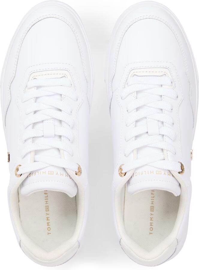 Tommy Hilfiger leren sneakers wit - Foto 6