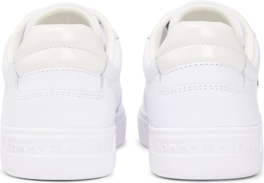 Tommy Hilfiger leren sneakers wit - Foto 7