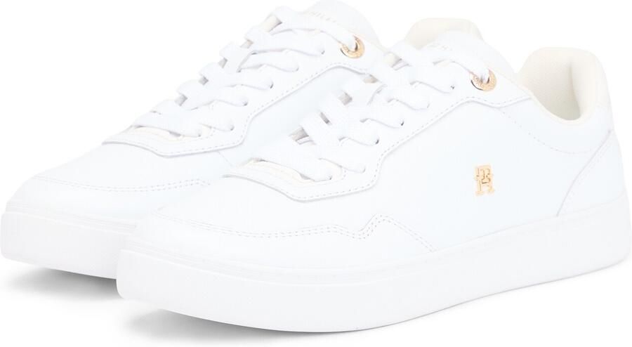 Tommy Hilfiger leren sneakers wit - Foto 8