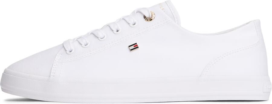 Tommy Hilfiger Low top sneakers van canvas met logo-applicatie - Foto 3