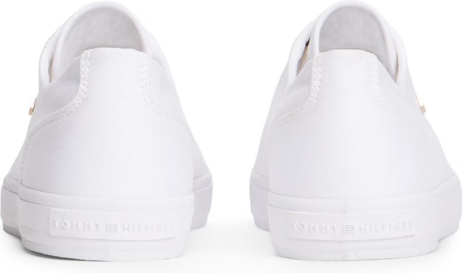 Tommy Hilfiger Low top sneakers van canvas met logo-applicatie - Foto 6