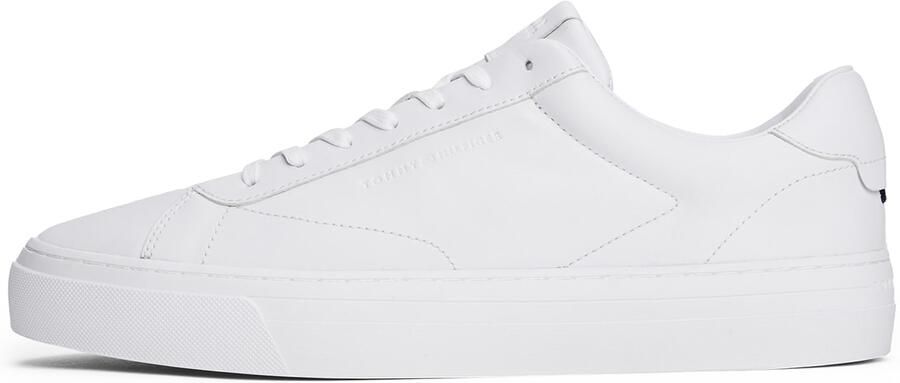 Tommy Hilfiger Sneakers PREMIUM DRESS CUPSOLE LTH vrijetijdsschoen halfhoge schoen veterschoen met vlaggenembleem op de hiel - Foto 7