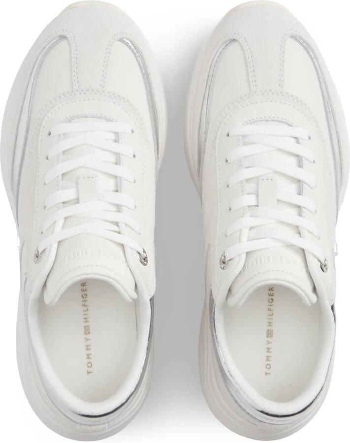 TOMMY HILFIGER Sneakers laag zilver wit - Foto 3