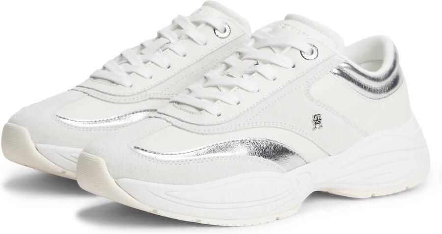 TOMMY HILFIGER Sneakers laag zilver wit - Foto 5