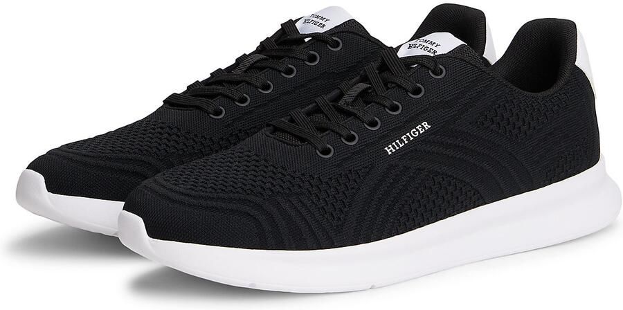 TOMMY HILFIGER Sneakers laag zwart wit - Foto 6