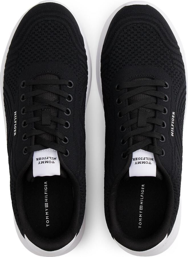 TOMMY HILFIGER Sneakers laag zwart wit - Foto 4
