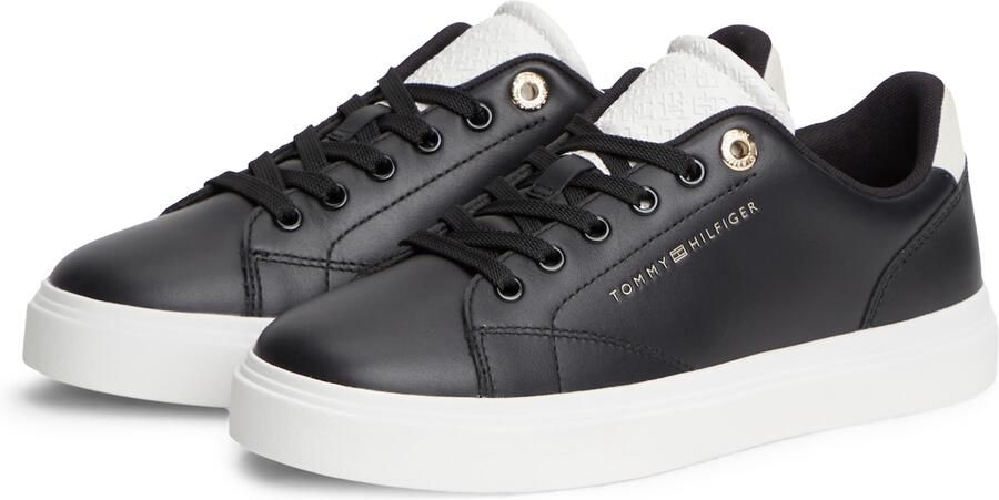 TOMMY HILFIGER Sneakers laag zwart wit - Foto 5