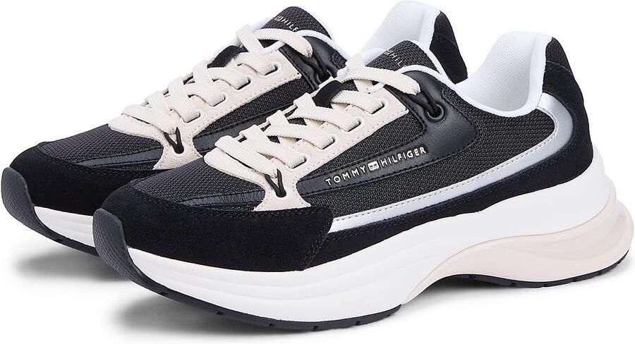 TOMMY HILFIGER Sneakers laag zwart wit - Foto 6