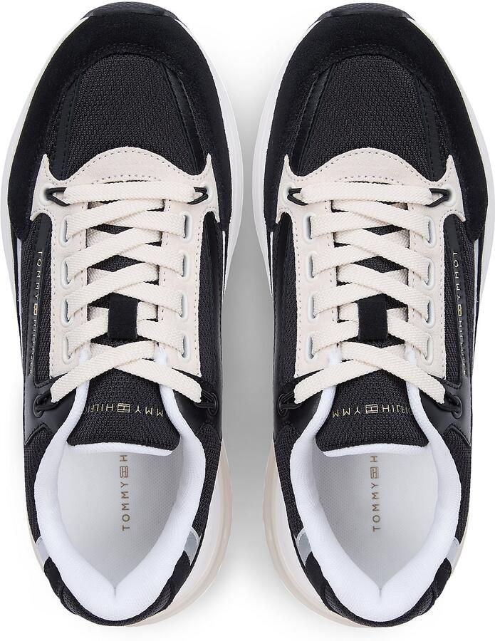 TOMMY HILFIGER Sneakers laag zwart wit - Foto 4