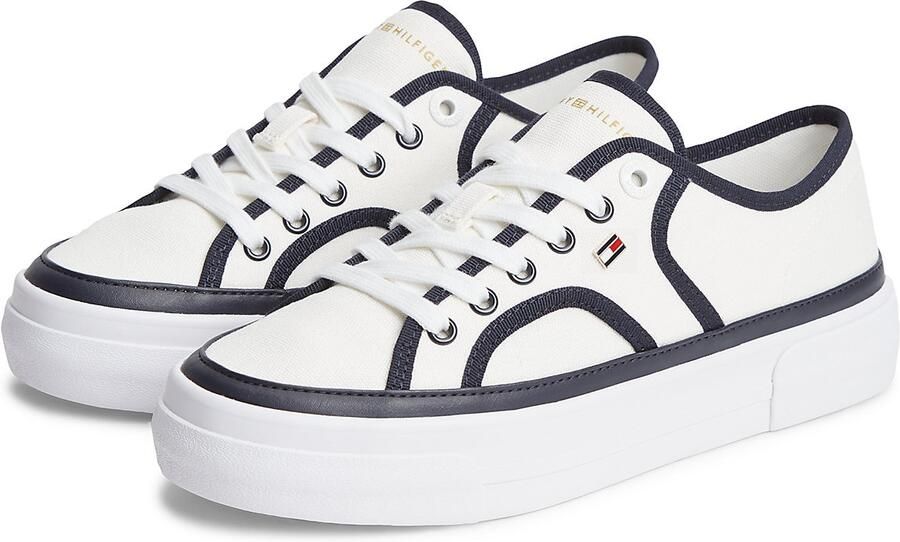 TOMMY HILFIGER Sneakers laag zwart wit - Foto 6