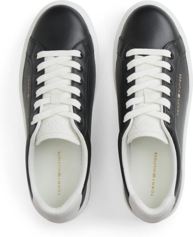 TOMMY HILFIGER Sneakers laag zwart wit - Foto 3
