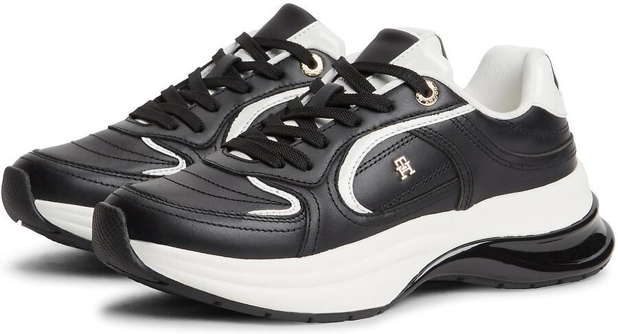 TOMMY HILFIGER Sneakers laag zwart wit - Foto 2
