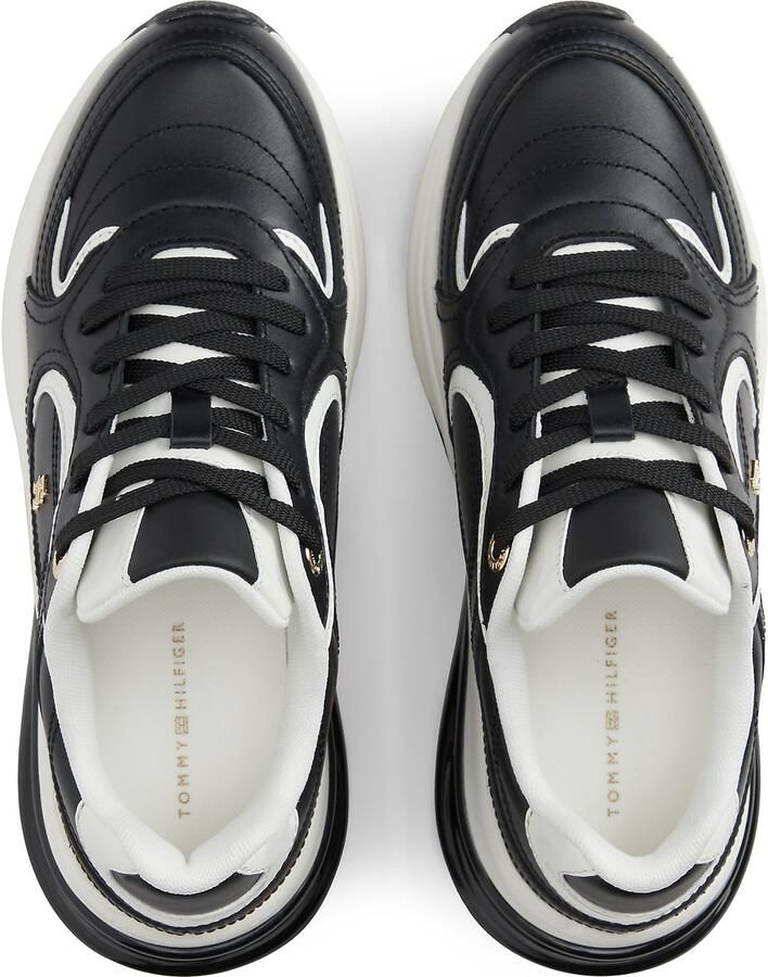 TOMMY HILFIGER Sneakers laag zwart wit - Foto 4