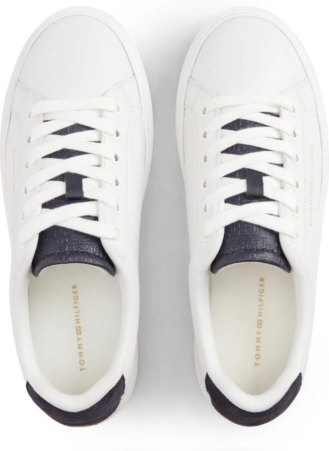 TOMMY HILFIGER Sneakers laag zwart wit - Foto 3
