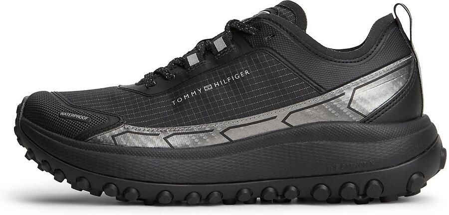 TOMMY HILFIGER Sneakers laag zwart zilver