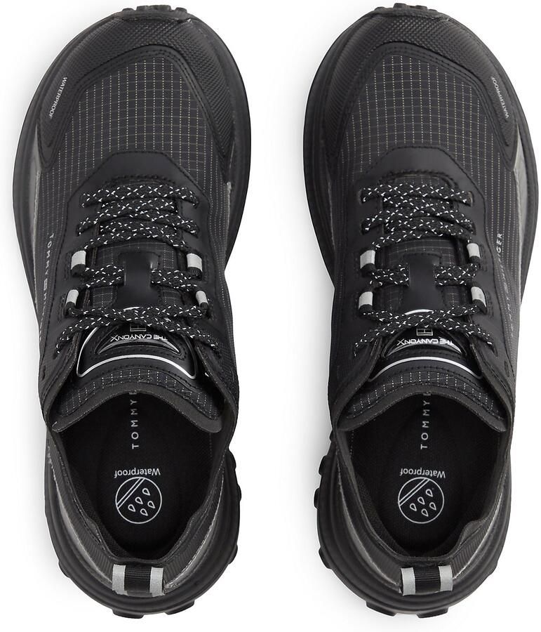 TOMMY HILFIGER Sneakers laag zwart zilver - Foto 3