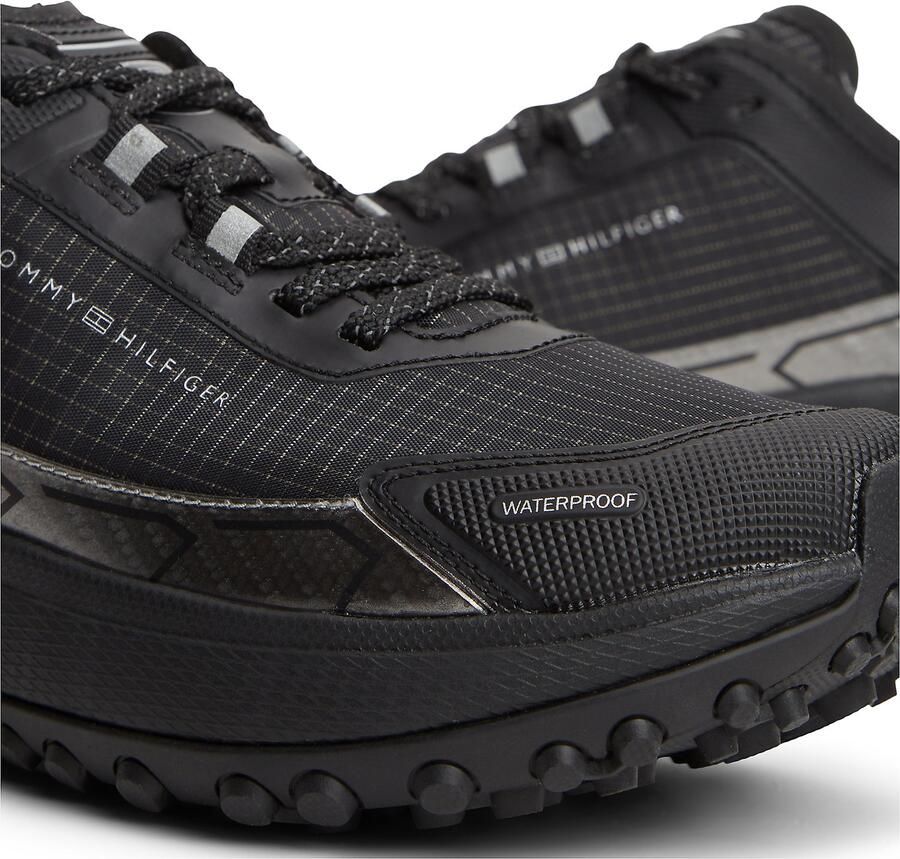 TOMMY HILFIGER Sneakers laag zwart zilver - Foto 2
