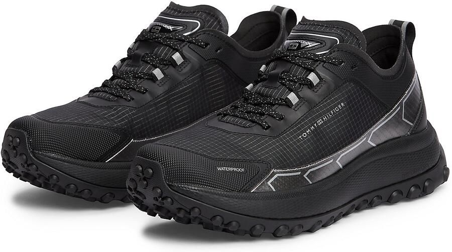 TOMMY HILFIGER Sneakers laag zwart zilver wit - Foto 6