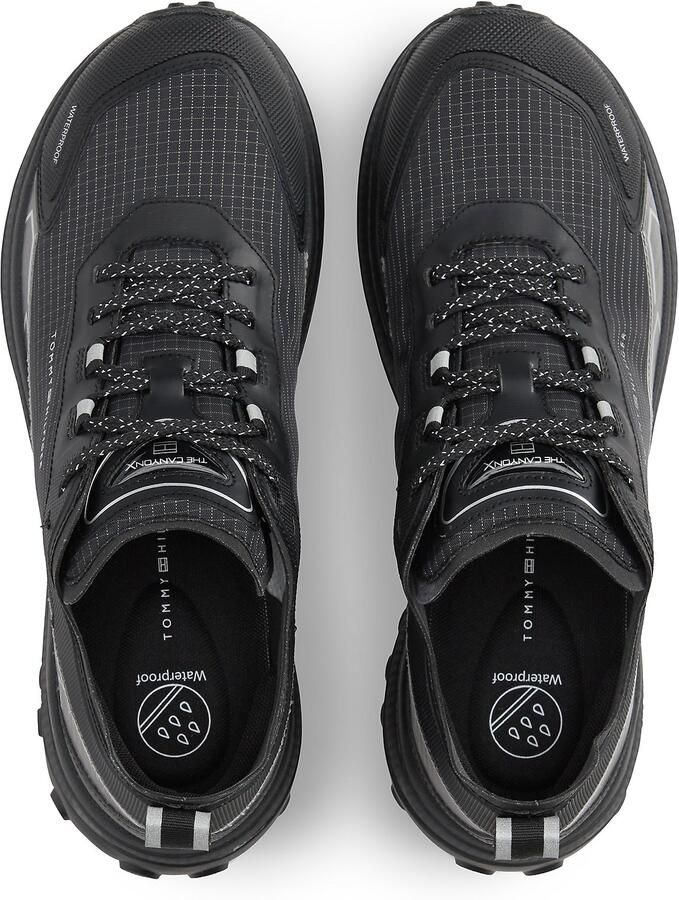 TOMMY HILFIGER Sneakers laag zwart zilver wit - Foto 3