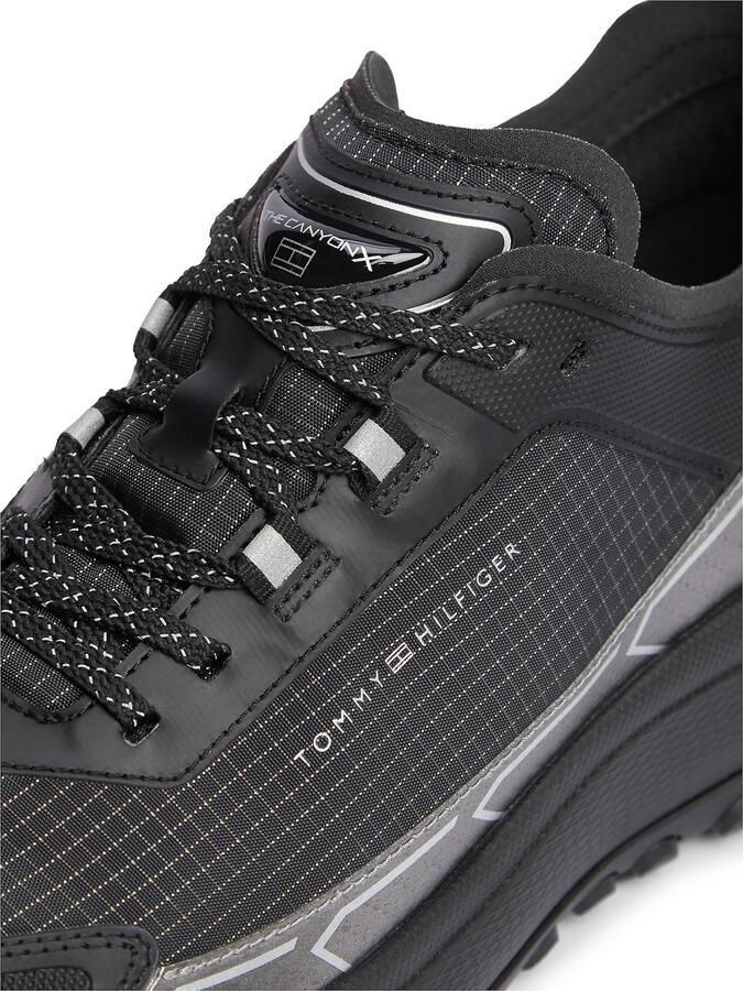 TOMMY HILFIGER Sneakers laag zwart zilver wit - Foto 4