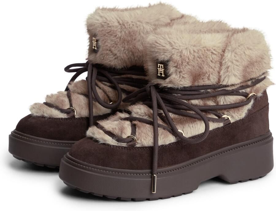 TOMMY HILFIGER Snowboots chocoladebruin cappuccino - Foto 4