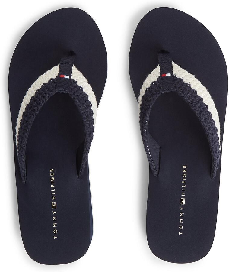 TOMMY HILFIGER Teenslipper marine wit - Foto 2