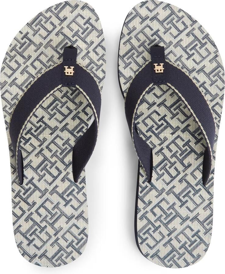 TOMMY HILFIGER Teenslipper navy goud - Foto 2