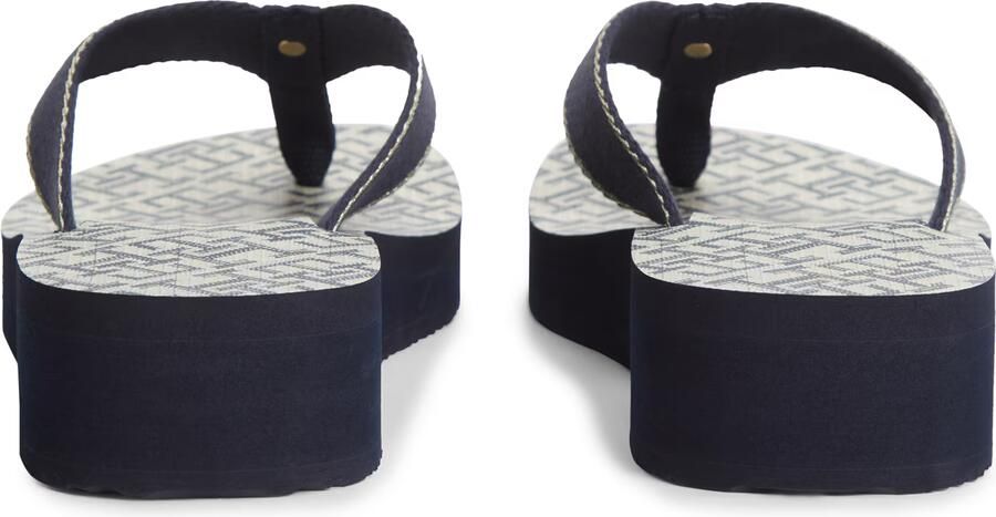 TOMMY HILFIGER Teenslipper navy goud - Foto 3
