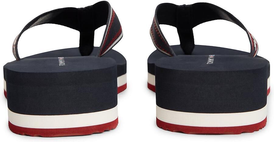 TOMMY HILFIGER Teenslipper navy rood wit - Foto 5